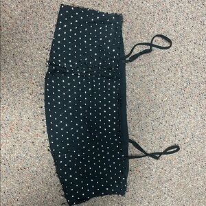 NBD/Resolve Black with Crystals Crop Top, thin straps, zipper on inside(picture)